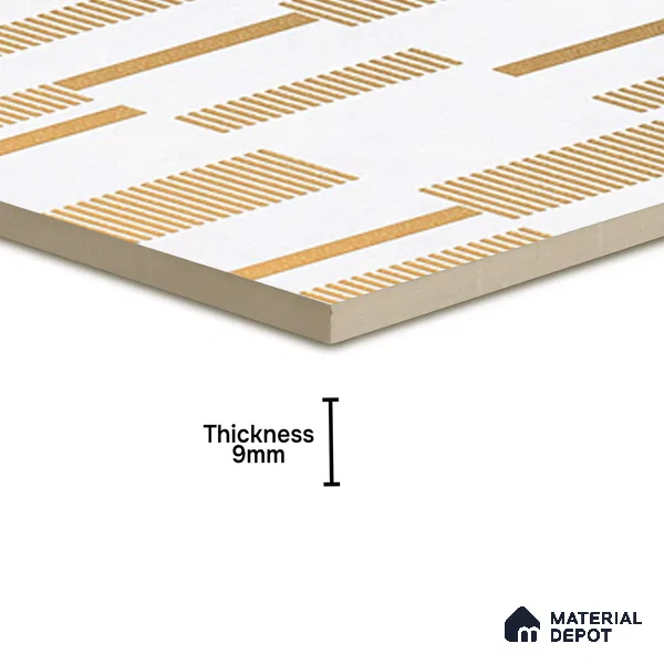 Highlighter Tiles  Tile TL 07251 Plana 8011 GLM (Gold) 1 ft x 1 ft Ceramic Matte Finish - 9 mm  | 2 mm Spacer is Mandatory (Sample)